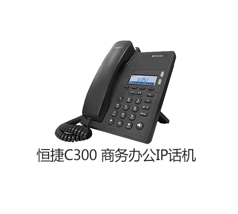 商务办公IP话机HJ-C300 支持2个SIP账号支持多国语